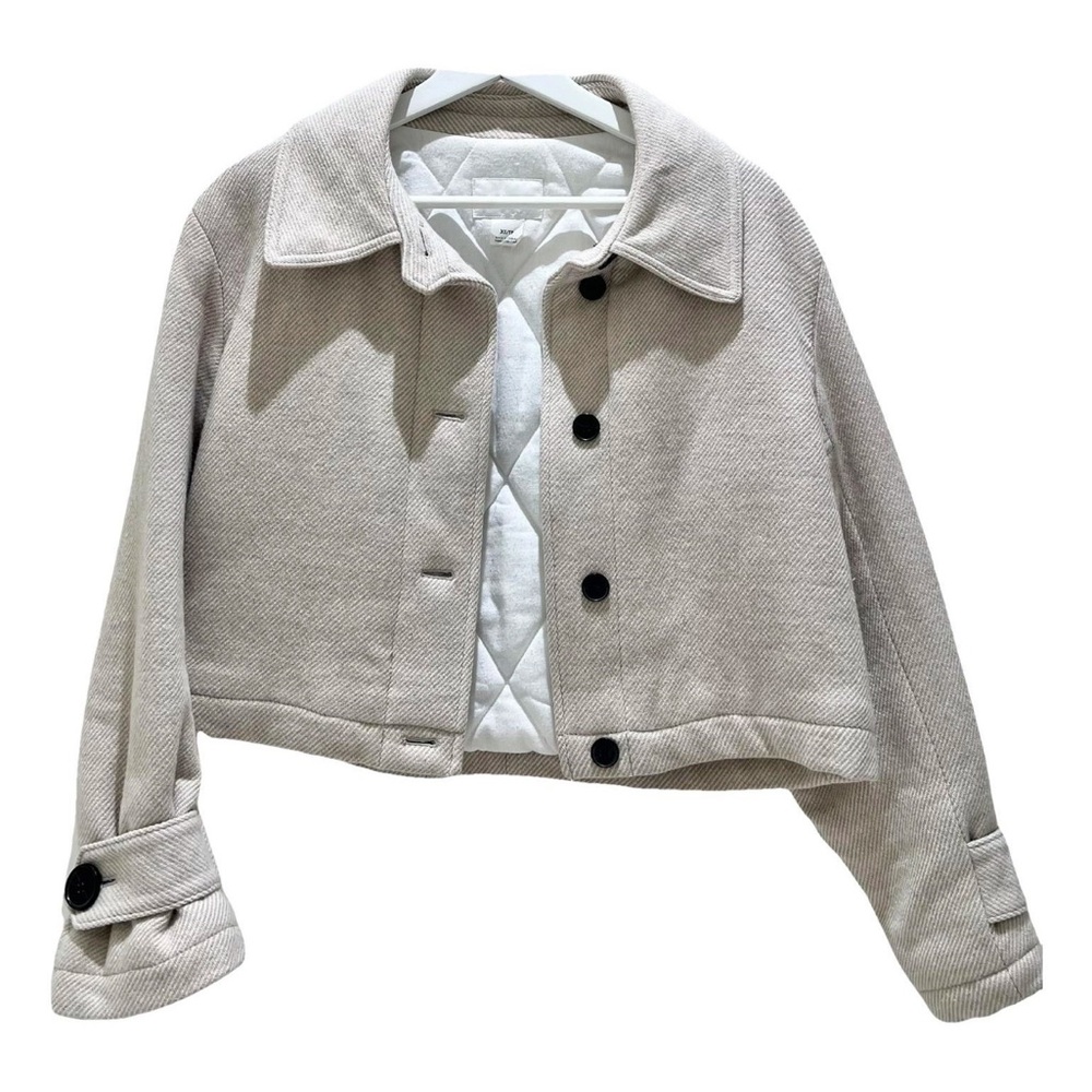 Club Monaco Light Tan Cropped Trench Coat